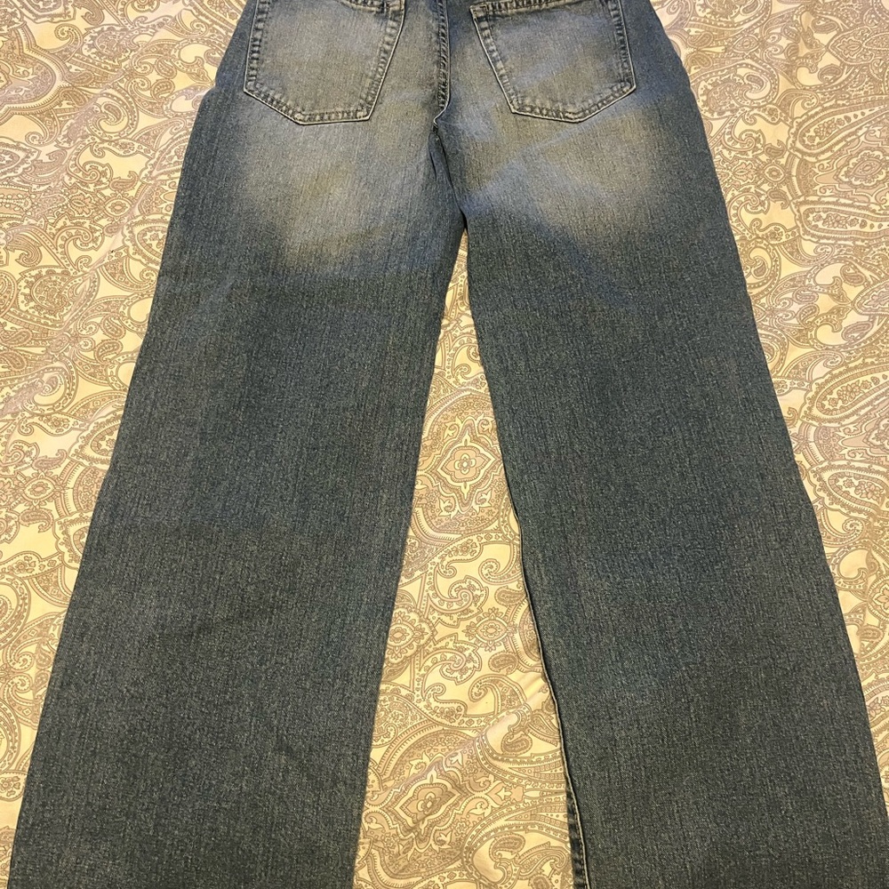 refuge Wide-Leg Jeans in Faded Blue